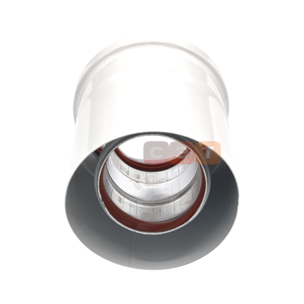 Адаптер коаксиальный вертикальный (фланец) Ø 60/100 мм